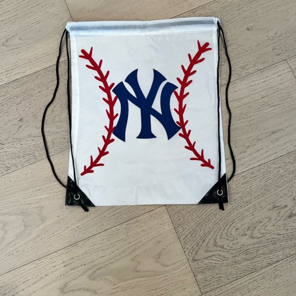 CUSTOM baseball drawstring bag